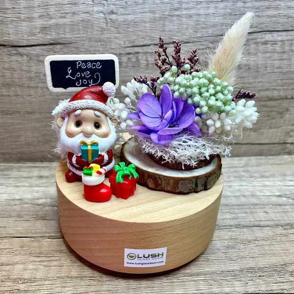 Santa's Enchanted Bloom Music Box