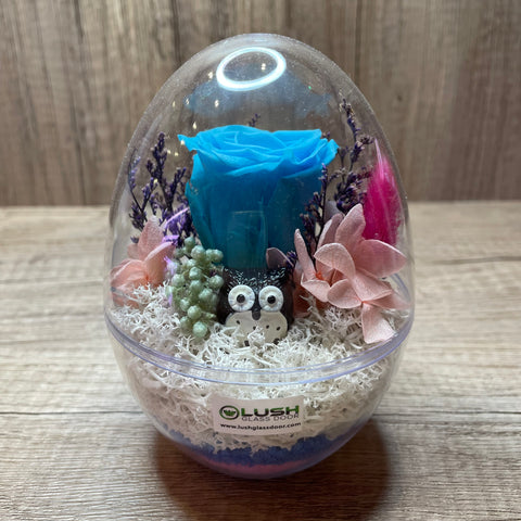 Eternal Bloom Preserved Rose/ Hydrangea Flower Egg  (L)